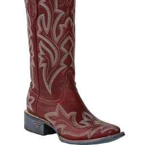 Lane Saratoga Red Square Toe Size 9